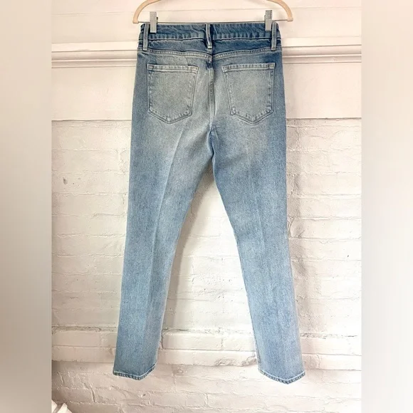 Frame Le Mini Boot in Kerwin Wash Mid Rise Light Wash NWOT Size 28 - Picture 4 of 16